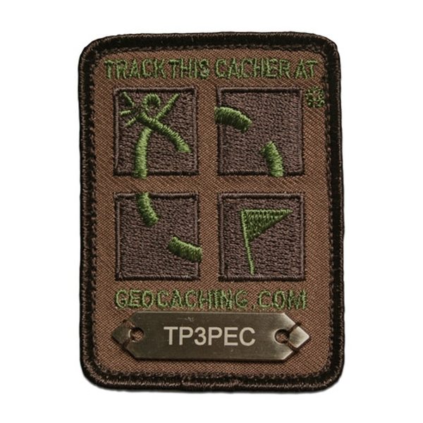 Groundspeak Camo Geocaching Logo Trackable Patch