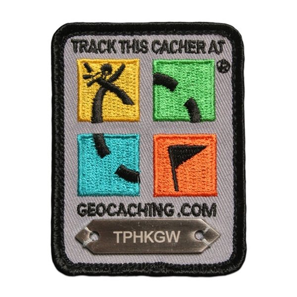 Groundspeak Four Color Geocaching Logo Trackable Patch