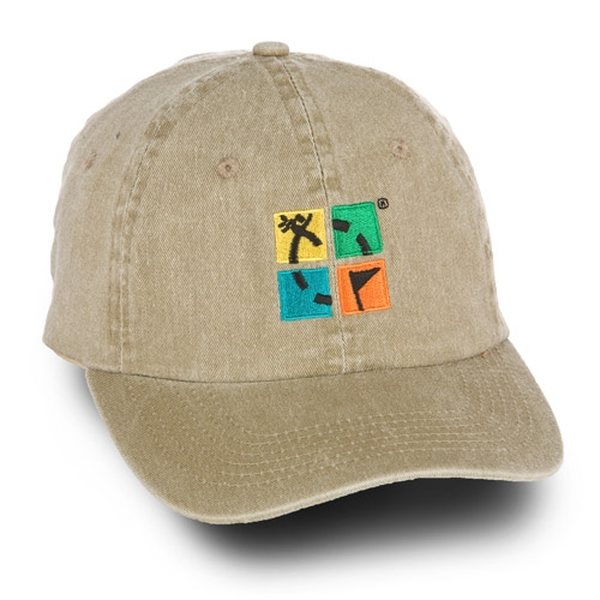 Groundspeak Faded Khaki Logo Hat