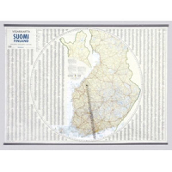 Viisarikartta Suomi 1:900 000/1:1,5 milj., 2007, 140x100 cm