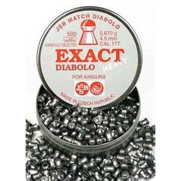 JSB Exact Diabolo Heavy 4,5mm 0,670g 500pcs