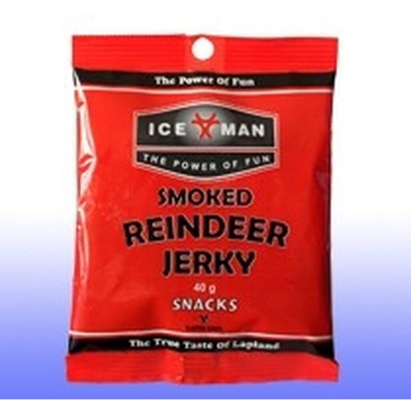 IceMan SMOKED REINDEER JERKY 40 g