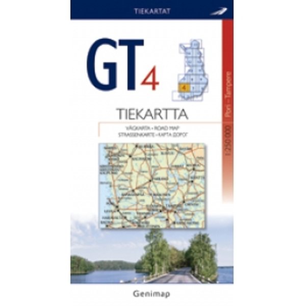 GT 04 Tiekartta 2008, Pori-Tampere, 1:250 000