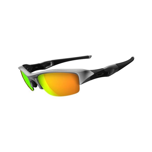 Oakley Flak jacket, Silver/Fire Iridium Español