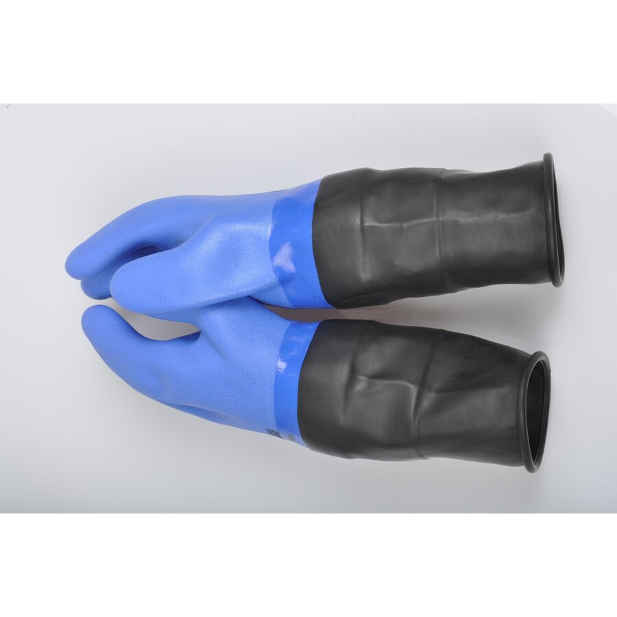 BtS Nordic Blue Dry gloves with latex long sleeve