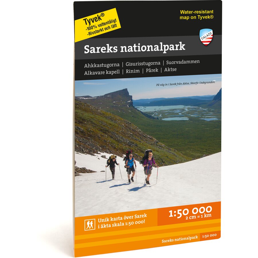 Calazo Sareks nationalpark 1:50 000