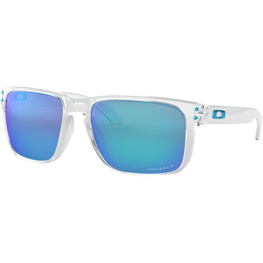 Oakley Holbrook XL Polished Clear w/ Prizm Sapphire Polarized
