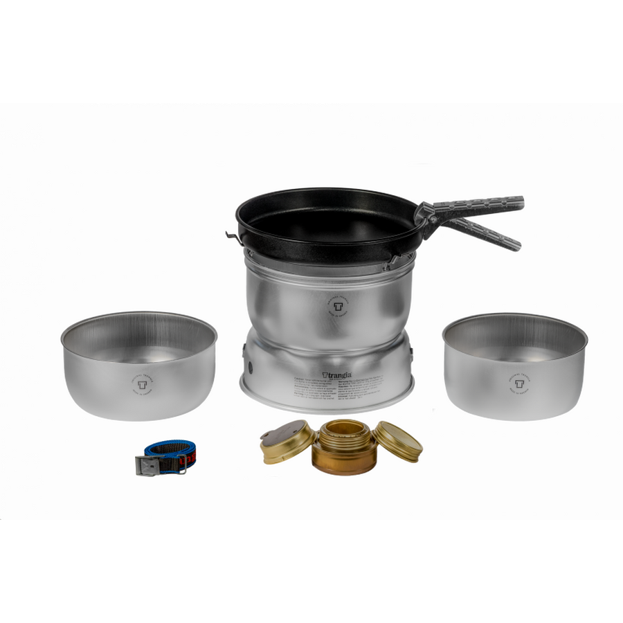 Trangia Stove 25-23 UL/D, 2 saucepans (duossal) and frypan (non-stick)