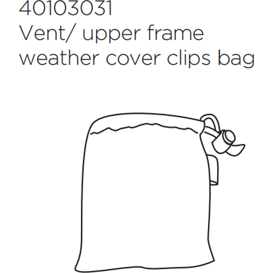 Thule Rain cover clips with bag 19-x