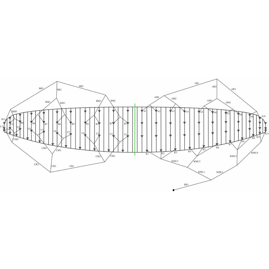 Ozone Chrono V4 11m² Bridle Line Set