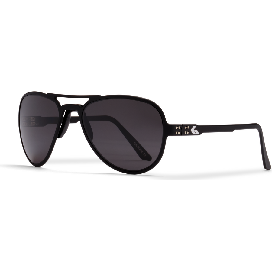 Gatorz Skyhook Matte Black with Smoked Polarized Lens