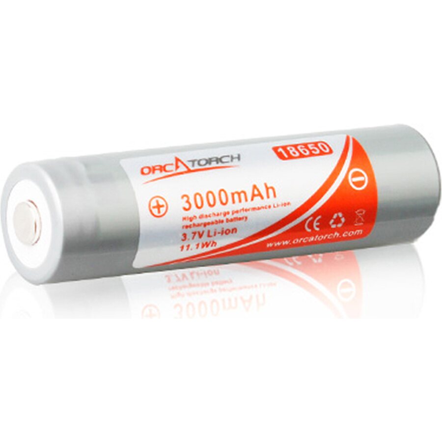 OrcaTorch 18650 Battery 3000mah