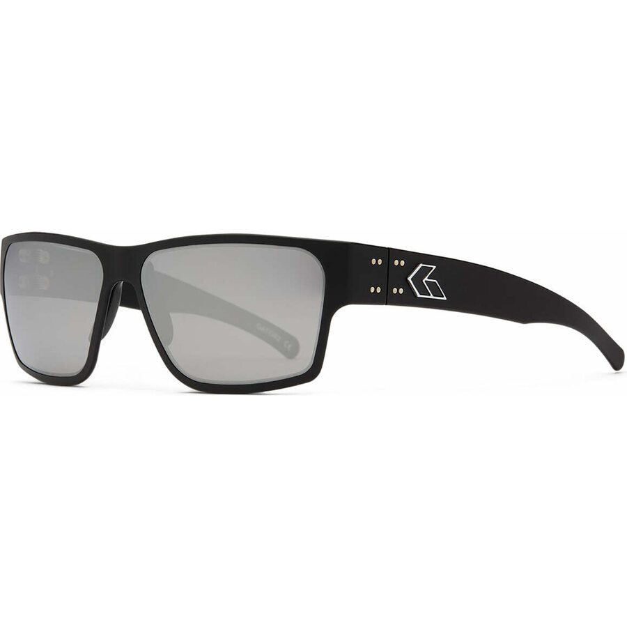 Gatorz Delta Matte Black with Smoked Polarized Lens w/ Chrome Mirror