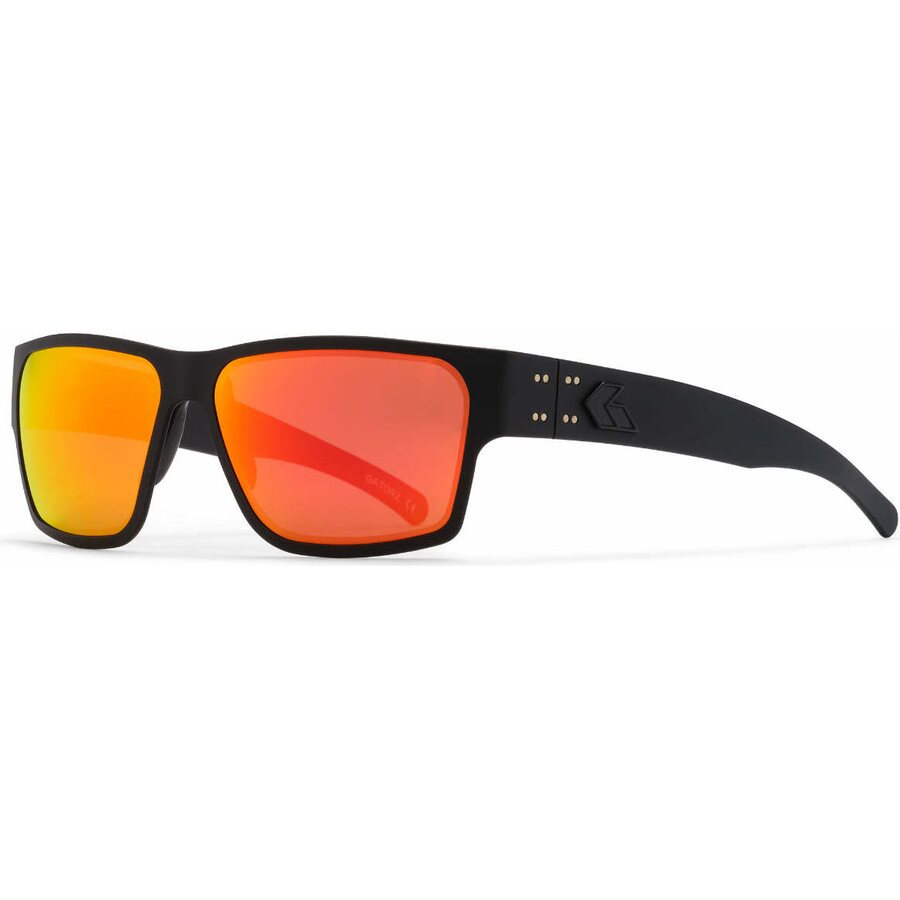 Gatorz Delta Matte Black with Brown Polarized Lens w/ Sunburst Mirror