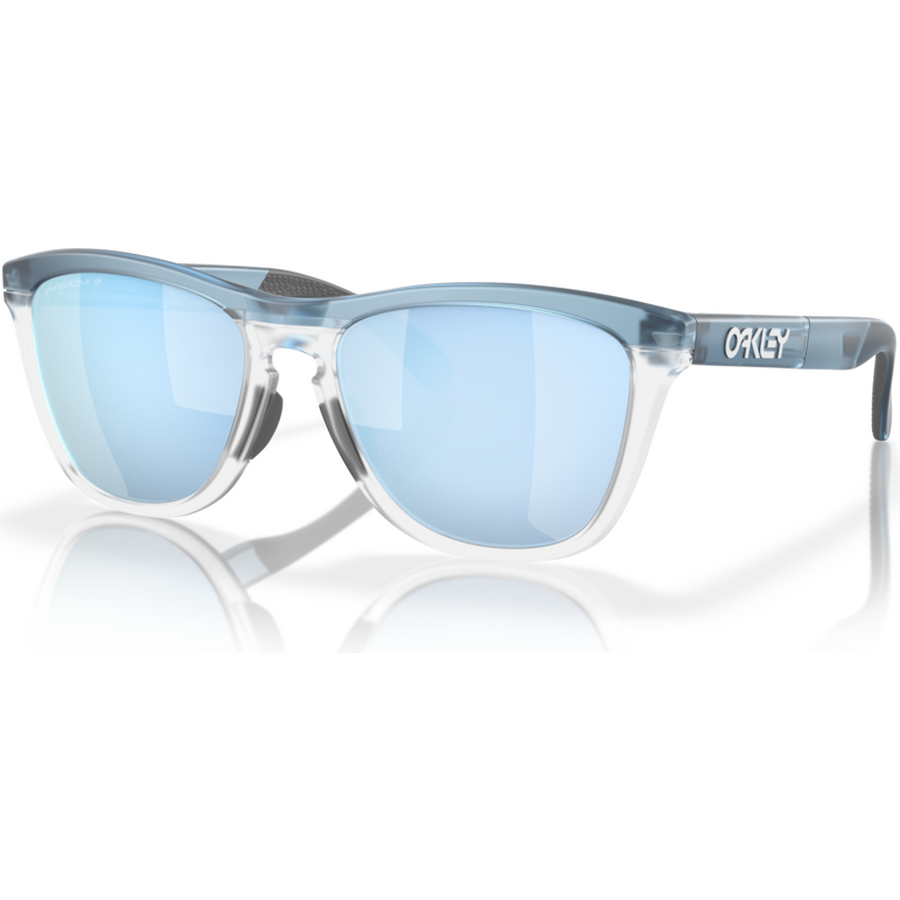 Oakley Frogskins Range, Trans Stonewash / Clear w/ Prizm Deep Water Polarized