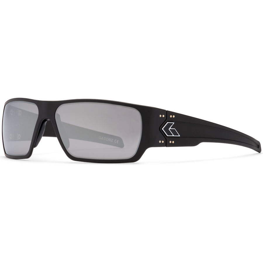 Gatorz Specter Cerakote Black w/Silver Logo, Silver Mirror OPz Gray Lens
