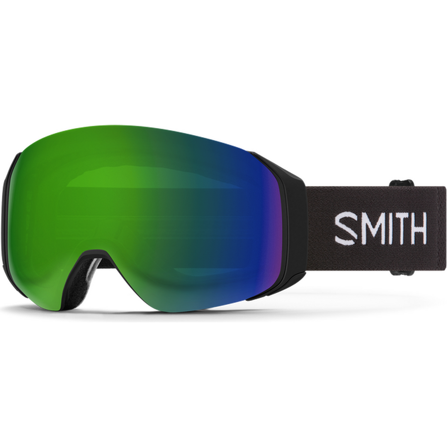 Smith 4D Mag S, Black w/ Chromapop Sun Green Mirror + Chromapop Storm Blue Sensor Mirror