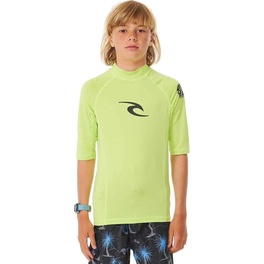 Rip Curl Brand Wave UPF Short Sleeve Boy