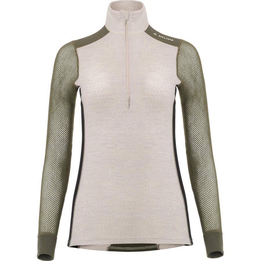 Aclima Woolnet Hybrid Mock Neck Womens