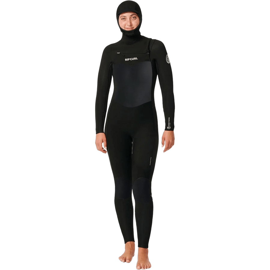 Rip Curl Dawn Patrol 5/4 Chest Zip Hooded Wetsuit Womens