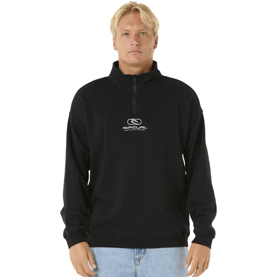 Rip Curl Pill Icon 1/4 Zip Crew Mens