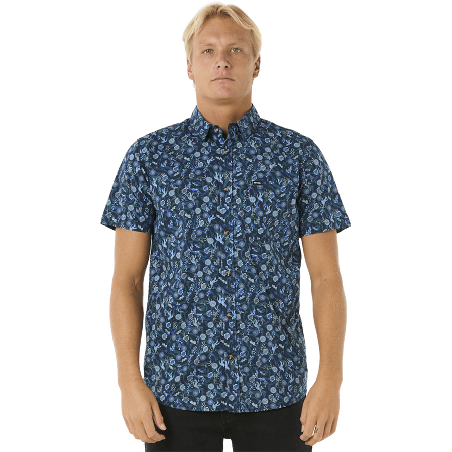 Rip Curl Florar Reef Short Sleeve Shirt Mens