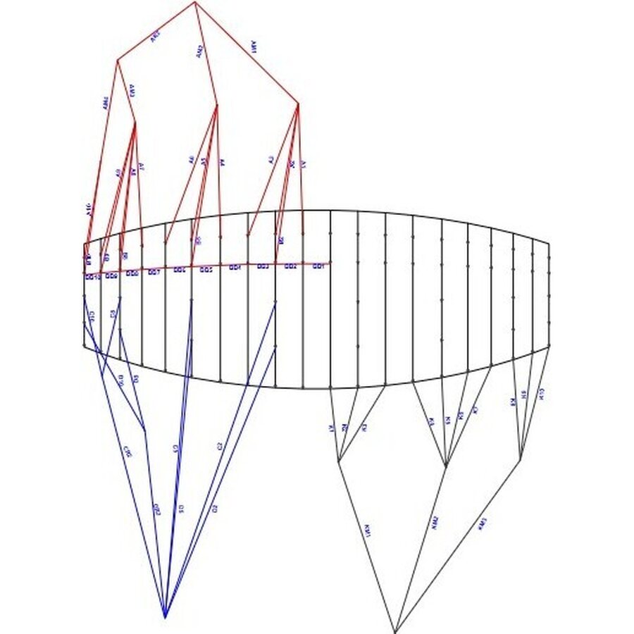 Ozone Pocket Rocket Parawing 3.0m² Bridle Line Set