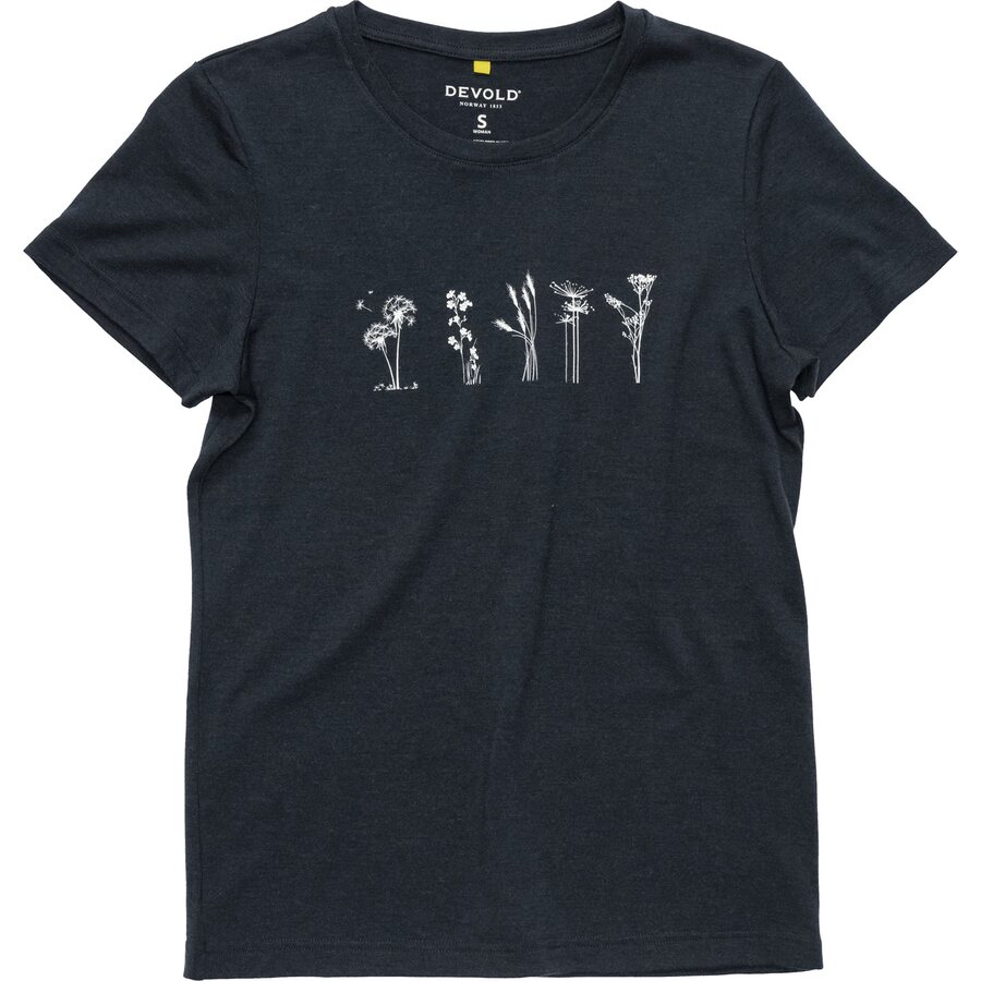 Devold Classic Flowers Tee Womens