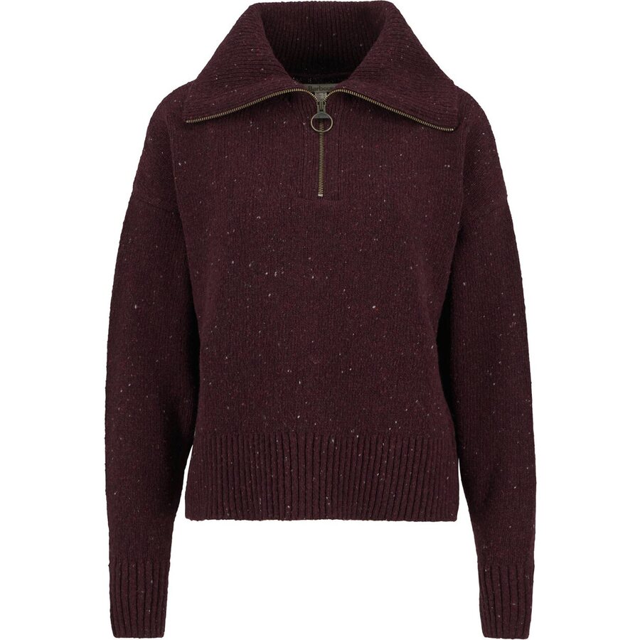 Barbour Lavensdale Half Zip Knitted Jumper Womens