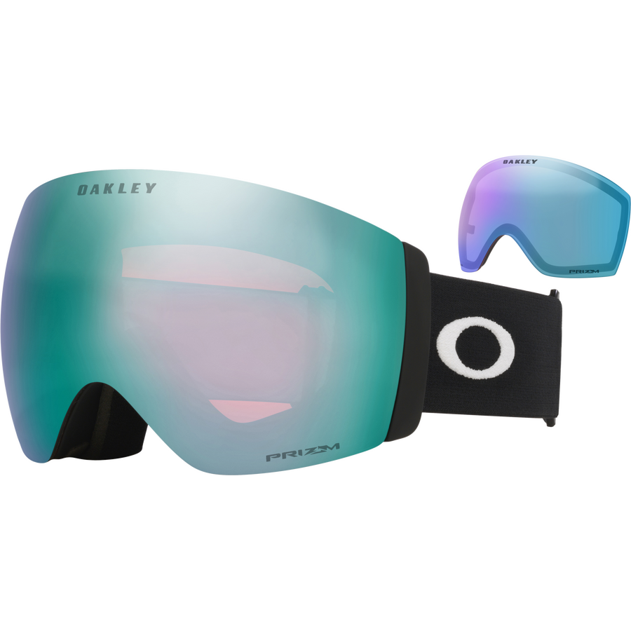 Oakley Flight Deck Pro L Matte Black w/ Prizm Snow Sapphire Iridium & Prizm Snow Iced Iridium