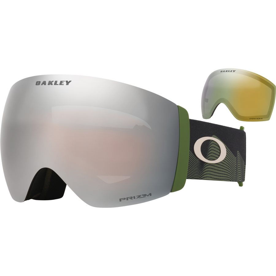 Oakley Flight Deck Pro L Black Dimension w/ Prizm Snow Black Iridium & Prizm Sage Gold Iridium