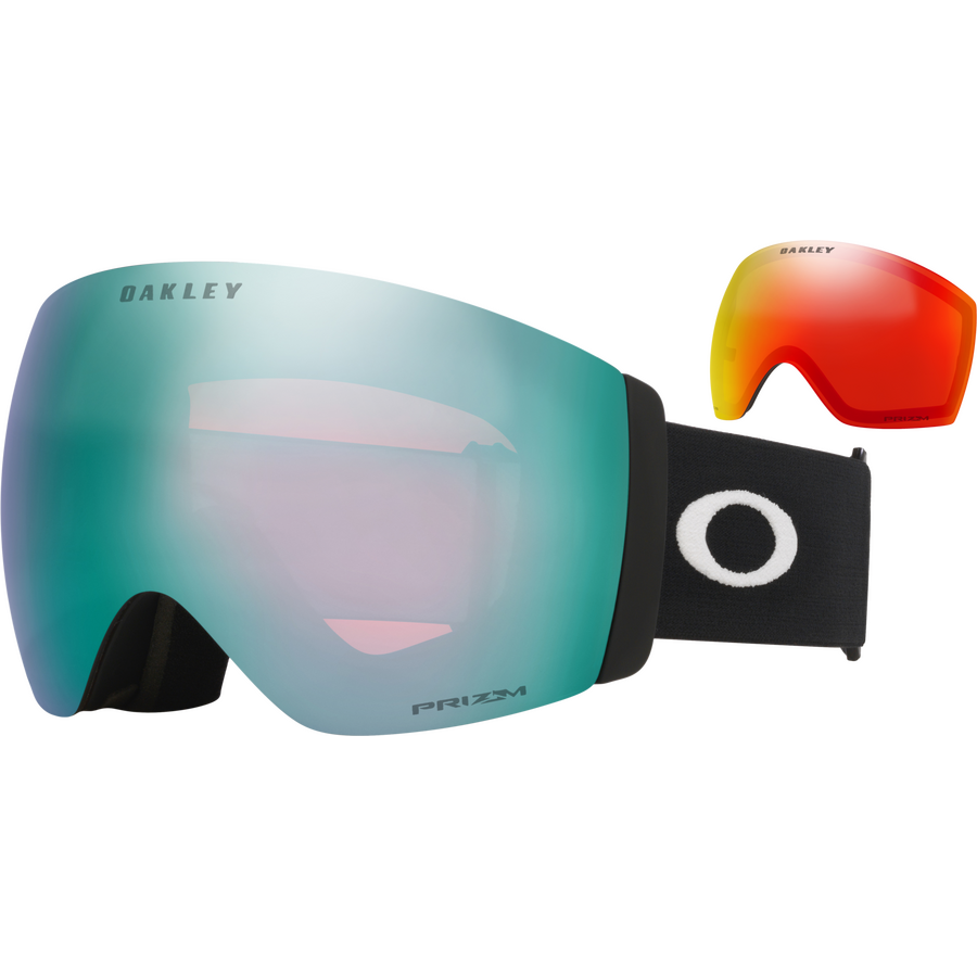 Oakley Flight Deck Pro L Matte Black w/ Prizm Snow Sapphire Iridium & Prizm Snow Torch Iridium