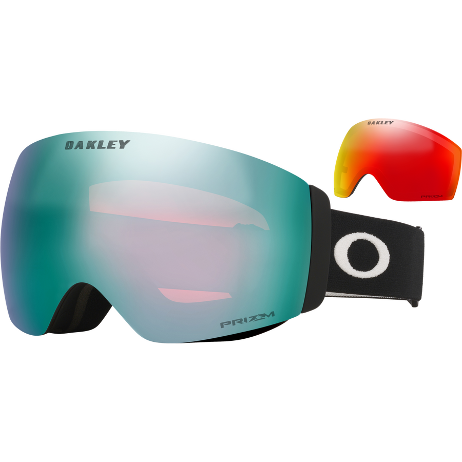 Oakley Flight Deck Pro M Matte Black w/ Prizm Snow Sapphire Iridium & Prizm Snow Torch Iridium