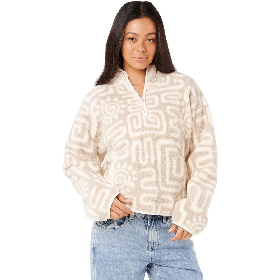 Rip Curl Sunset Luau 1/4 Zip Polar Fleece Womens