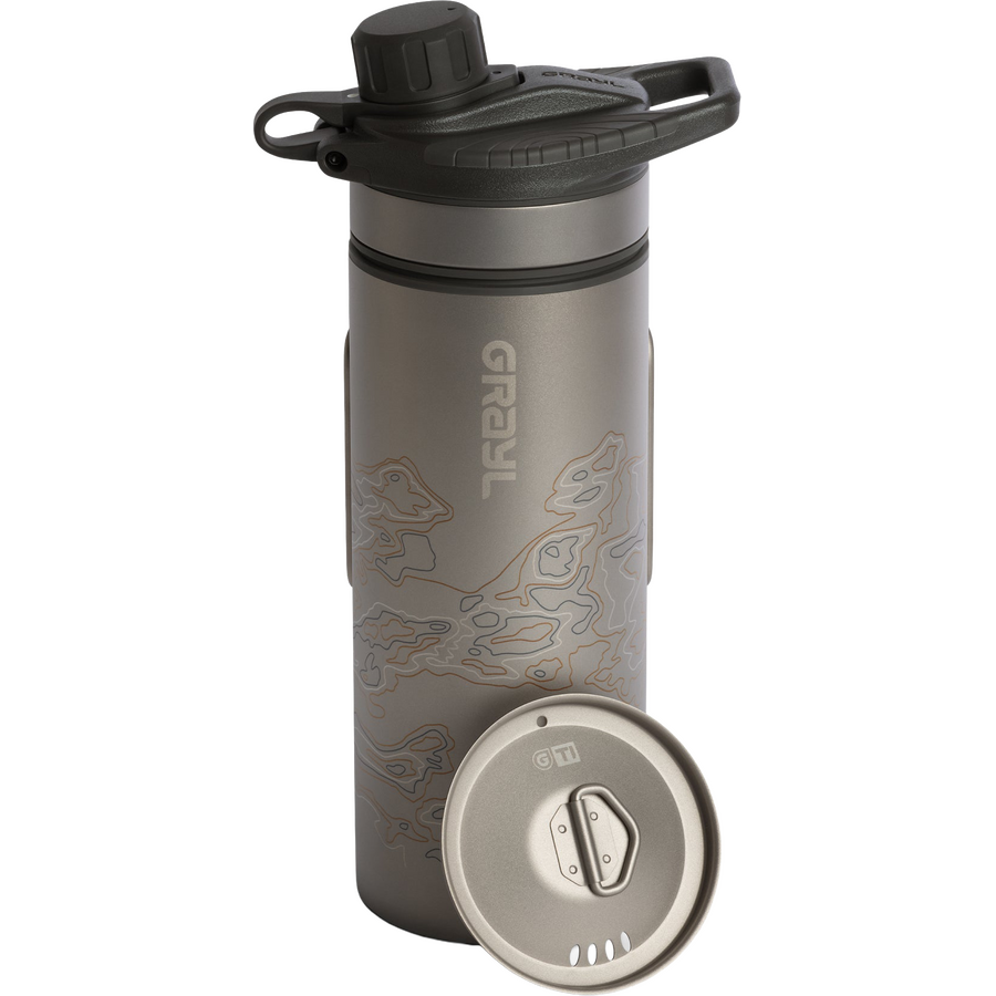 Grayl 710ml GeoPress Titanium Purifier with Cook Lid