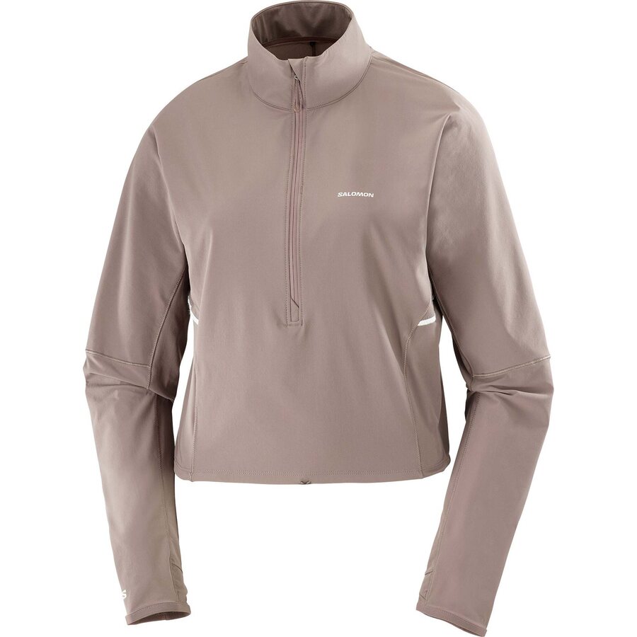 Salomon Sense Aero Hybrid Cropped Pullover Womens