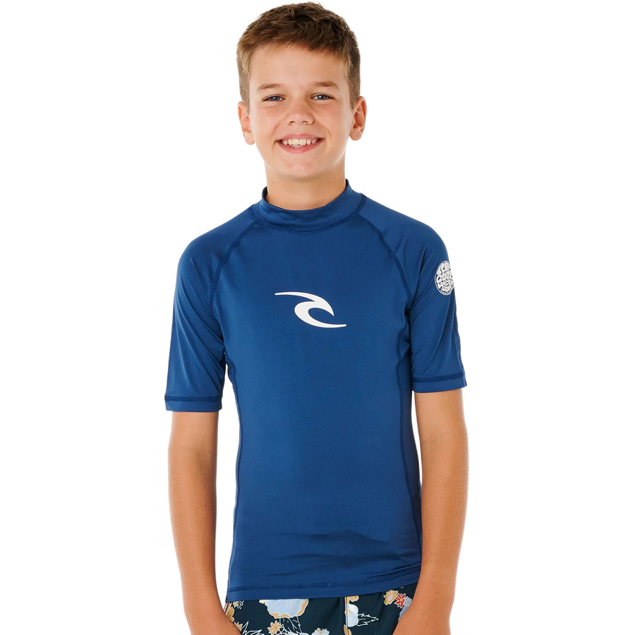 Rip Curl Waves UPF Short Sleeve Kids 8-16y
