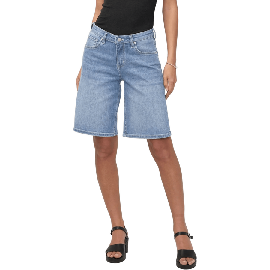 Duer Performance Denim+ Mid Rise Loose Short Womens