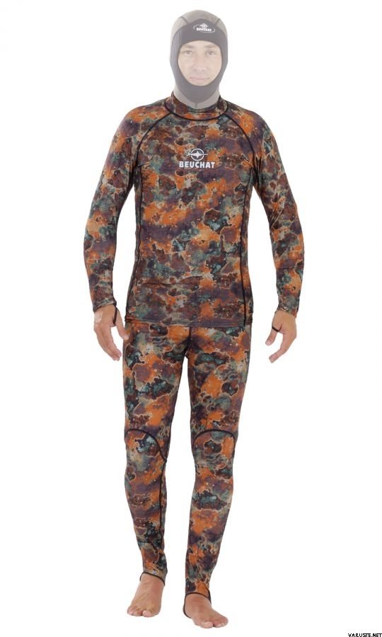 Beuchat Camo Skin Apnea wetsuits English