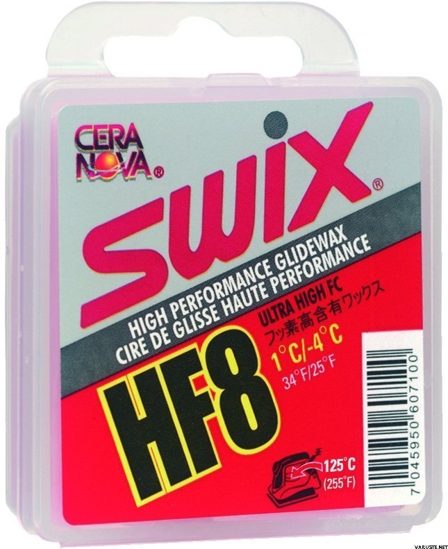 Swix HF8 Red +1C/-4C, 40g | High fluor glide waxes | Varuste.net