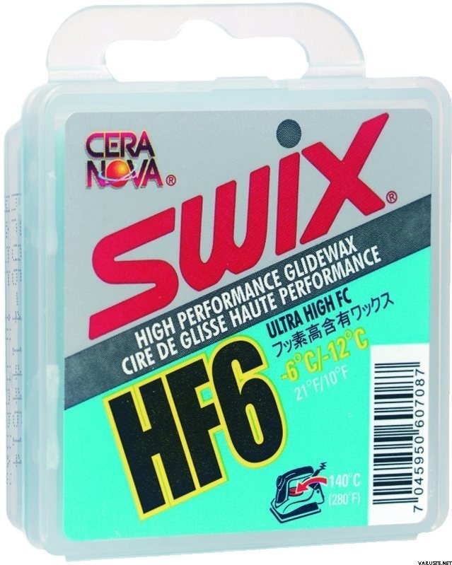 Swix HF6 Blue -6C/-12C, 40g | High fluor glide waxes | Varuste.net