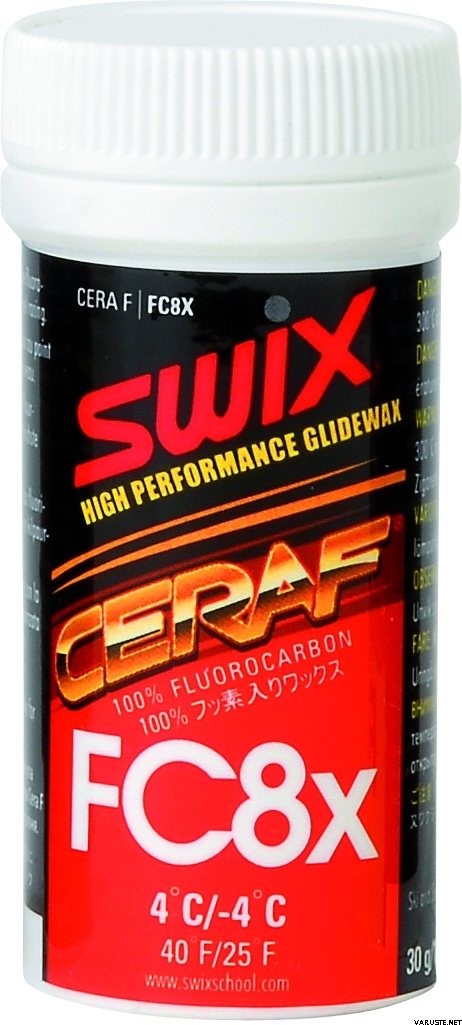 Swix FC8X Cera F powder, -4C/+4C, 30g | Surfaces | Varuste.net English