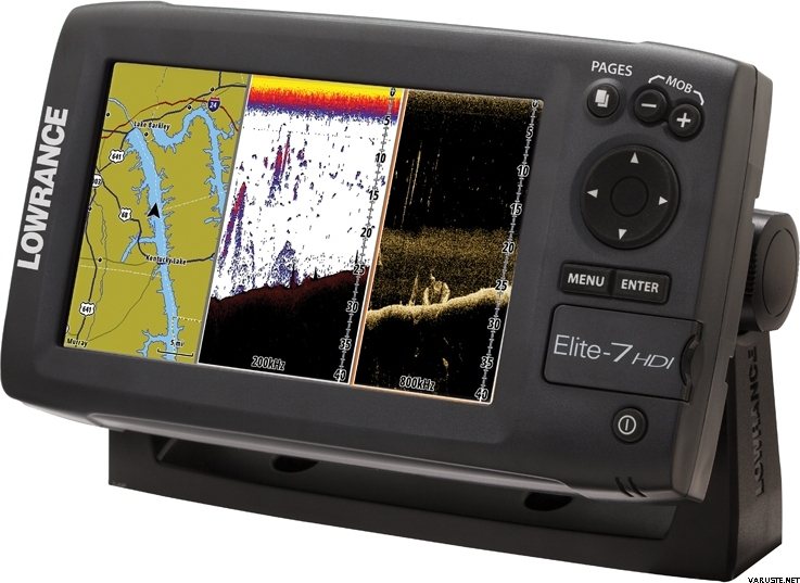 Эхолот с навигатором. Эхолот Лоуренс Элит 7x HDI. Lowrance Elite. HDI эхолот.