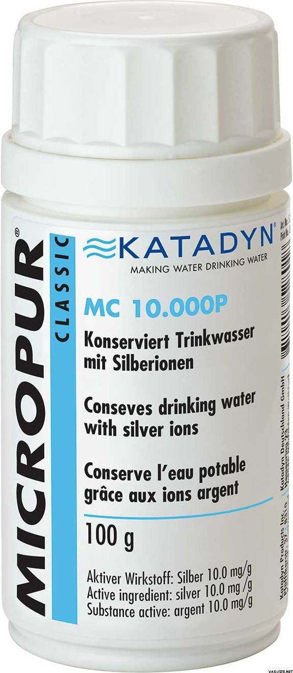 Conservateur d'eau MICROPUR CLASSIC 40 pastilles- camping-cars et  caravanes. MicropurMC10T MC10T - CW10033 katadyn 