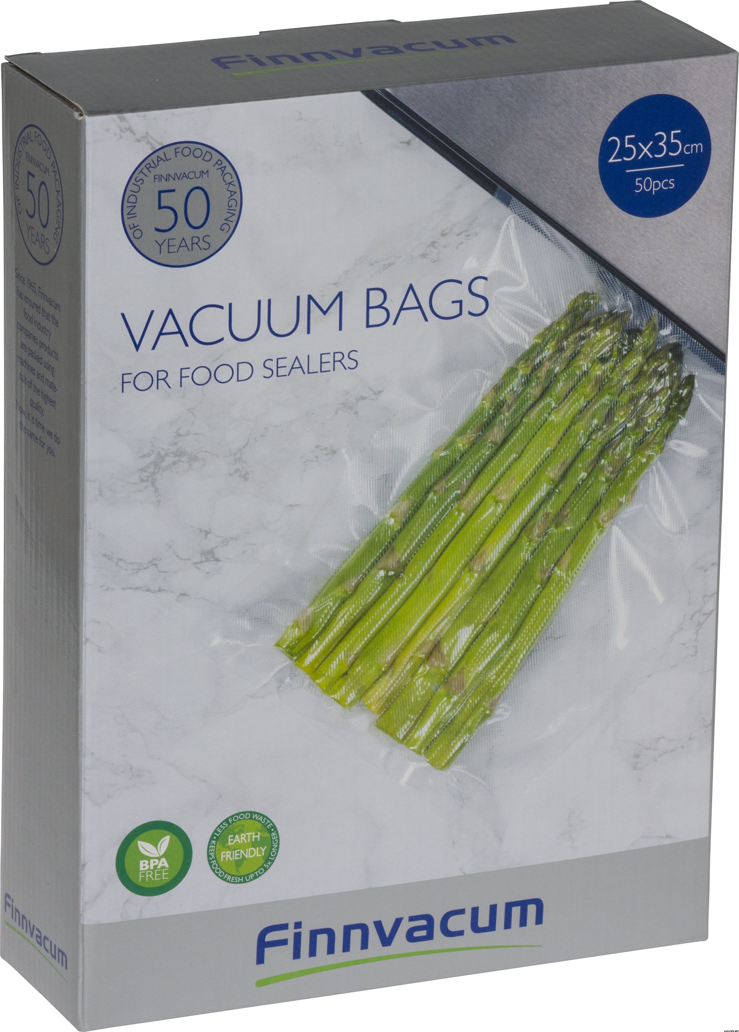 Finnvacum Vakuumipussi 250X350mm (uritettu) 50kpl/Lahjapaketti
