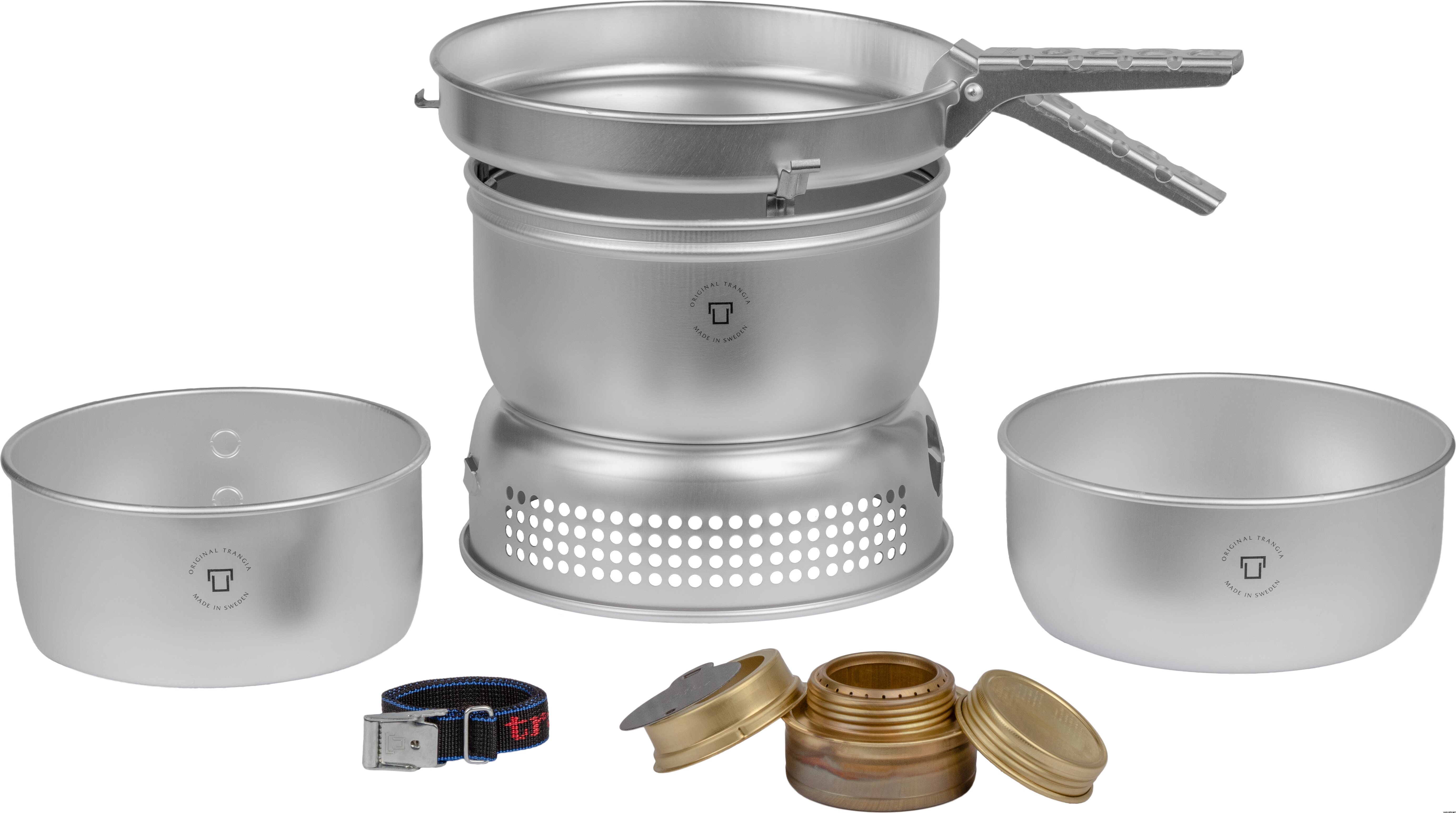 Trangia Retkikeitin 25-1 UL, 2 kattilaa ja paistinpannu (Ultra Light alumiini) -retkikeitin