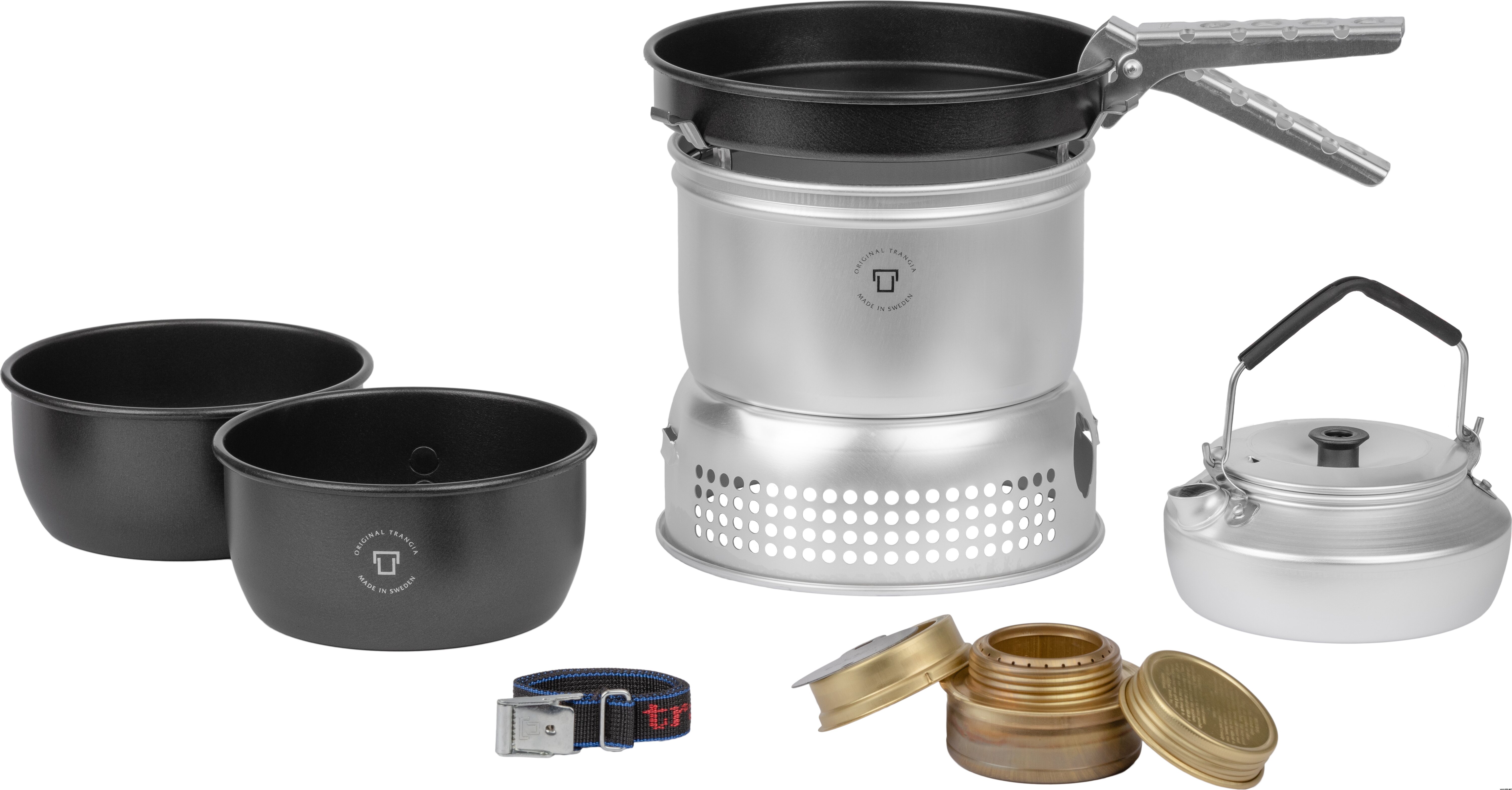 Trangia Stove 27-6 UL, 2 saucepans (non-stick) and non-stick frypan
