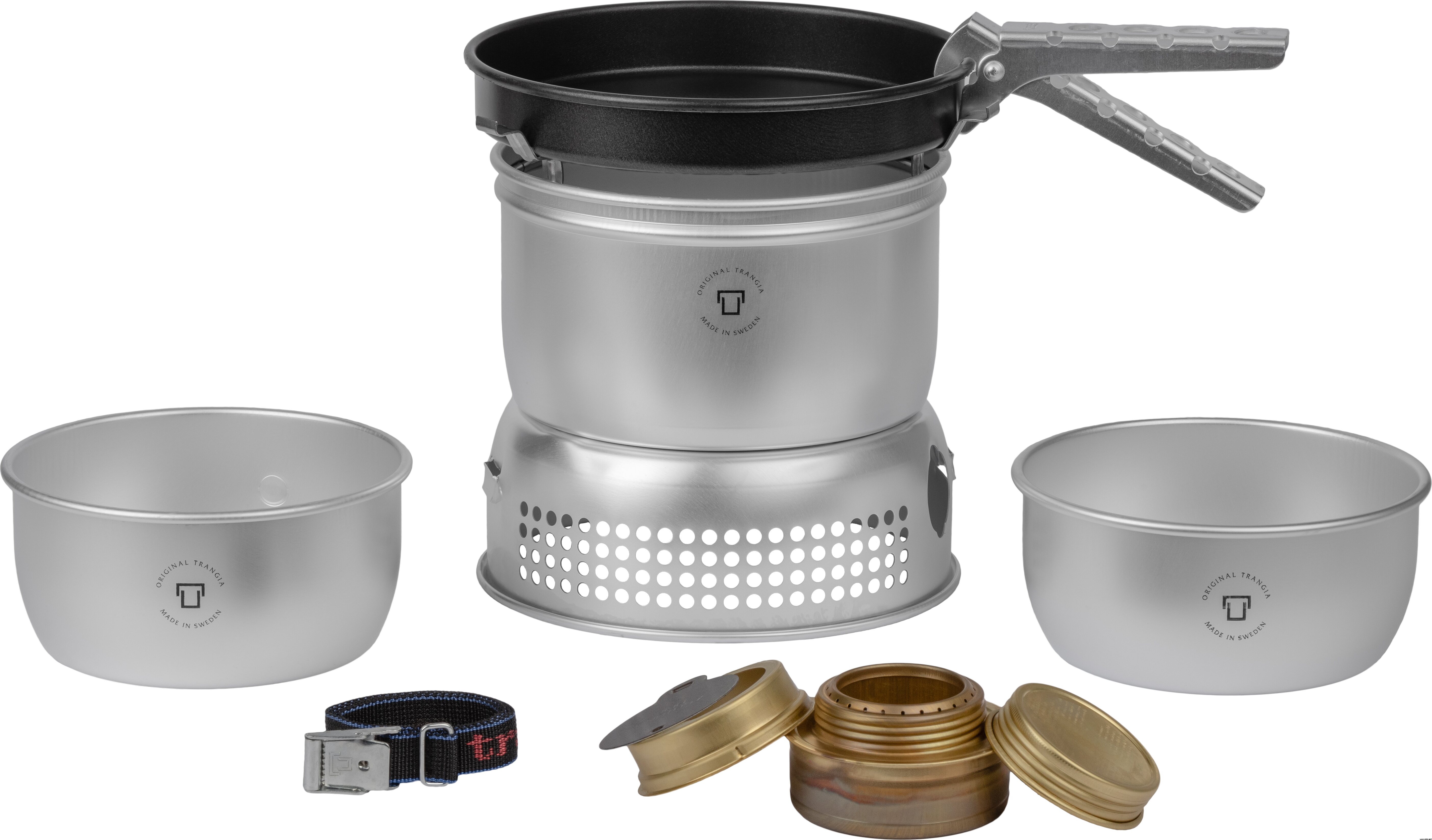 Trangia Stove 27-3, 2 saucepans (Ultralight) and frypan (Non-Stick)