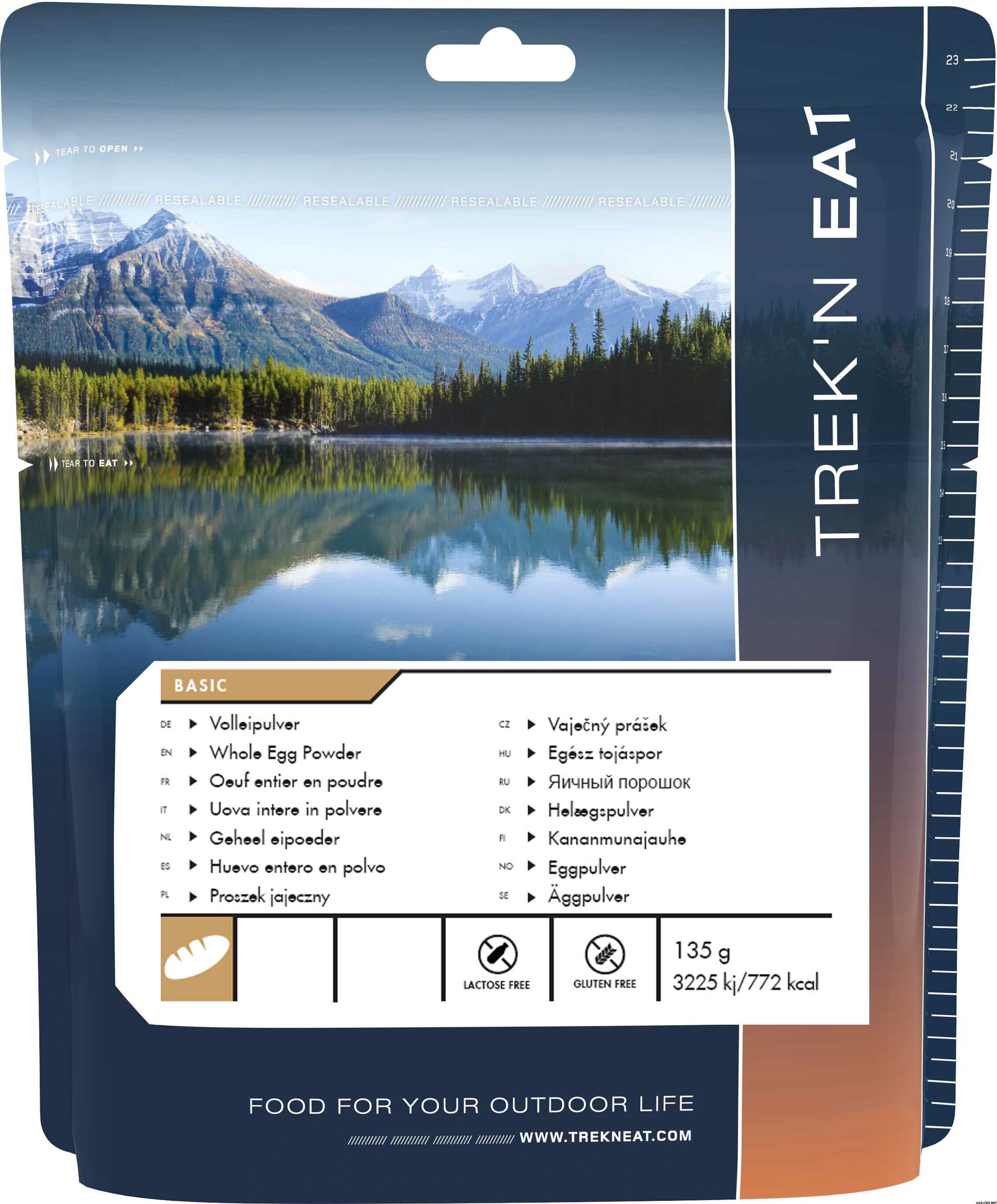 Trek'n Eat Whole Egg Powder 135 g (10 eggs)