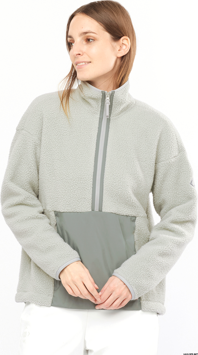 Salomon Snowshelter Teddy Half Zip Womens | Women's Fleece Jackets ...